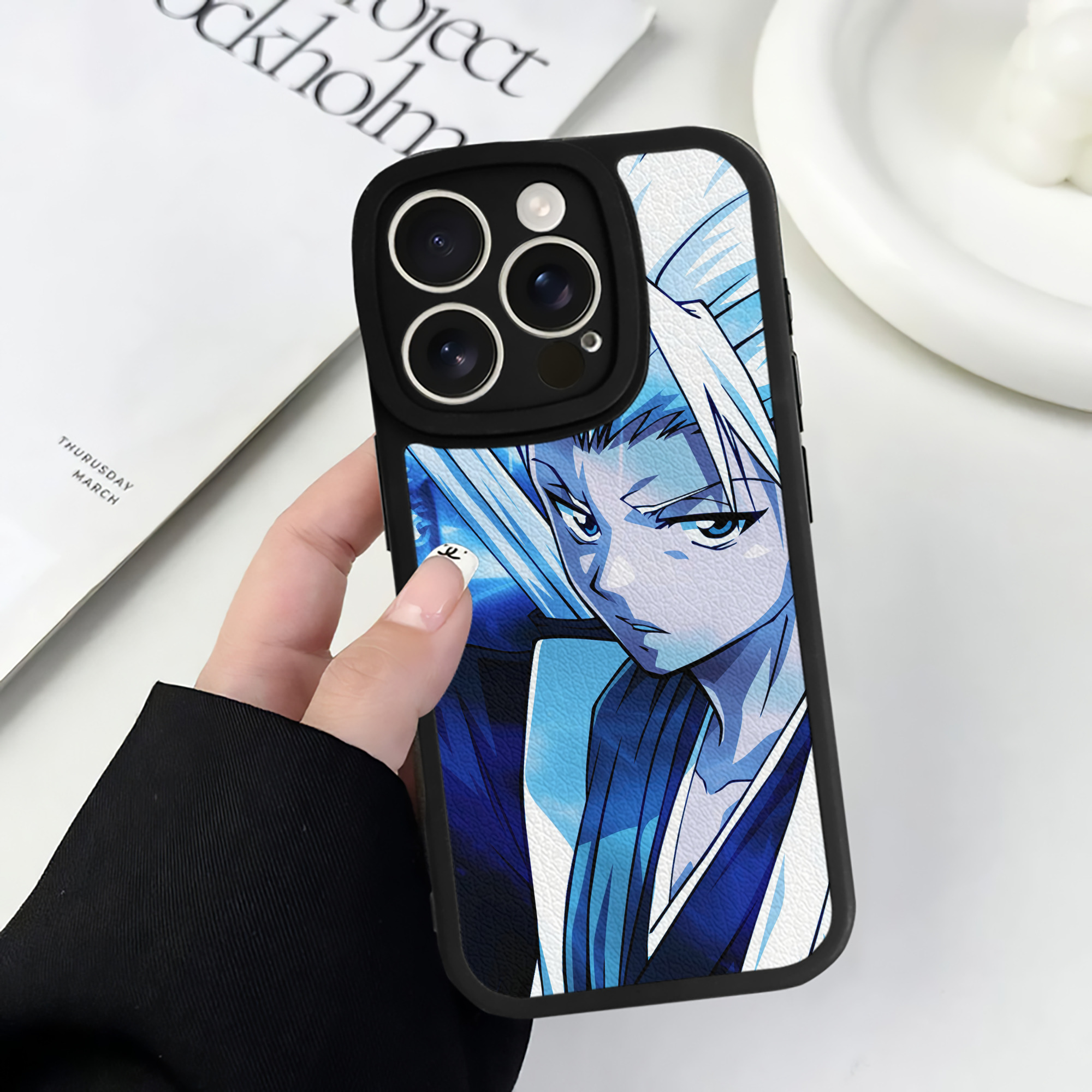 （画像用） ブリーチ BLEACH 【iPhone 16シリーズ対応】シリコンスマホケース（レザー調） 材質：シリコン